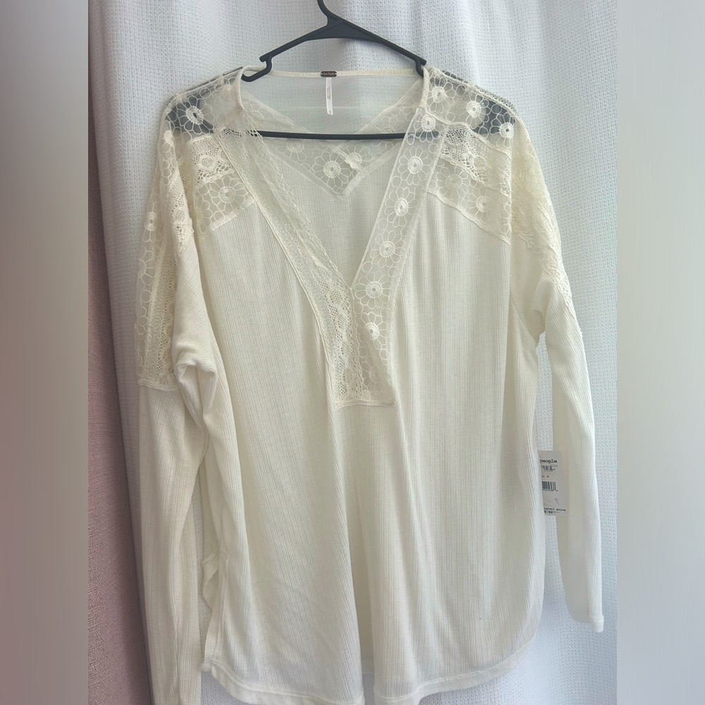 Free People Lace Longsleeve
